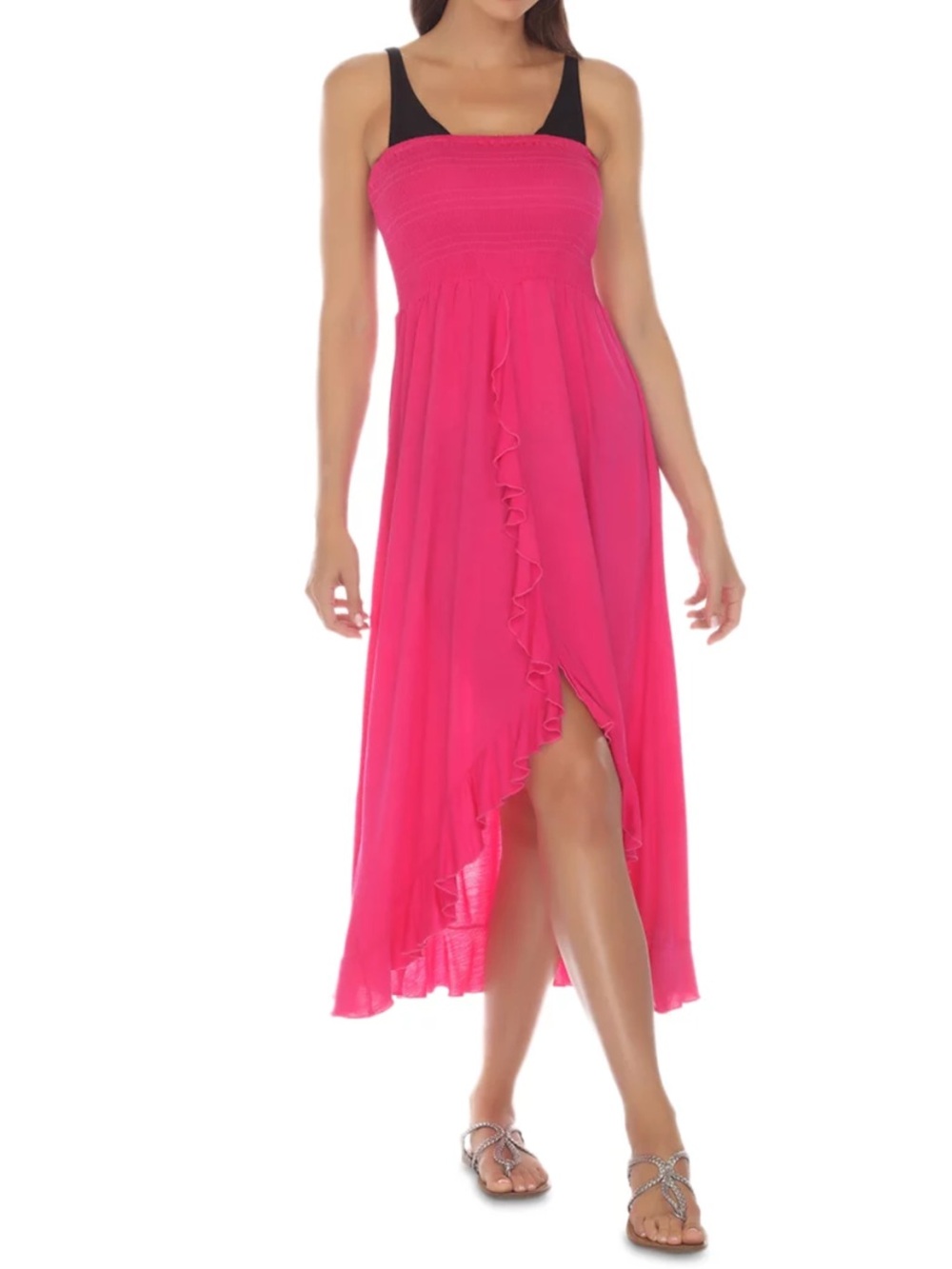 Raviya Women's Strapless High-Low Dress Cover-Up Size Large EUC